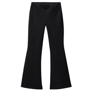 Zara Black Ribbed Flared Pants 🖤